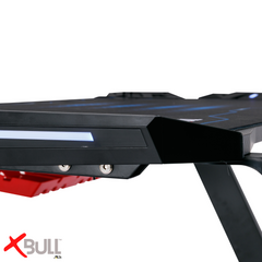 X-Bull Scrivania Gaming con LED, per PC e Ufficio Completa di Accessori - 120x61x73cm